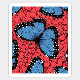 Blue morpho butterfly 2 Sticker
